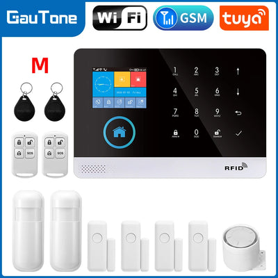 Gautone Alarm System for Home Security Compatible with Alexa, NO Monthly Fees WiFi Wireless Smart Life App Control