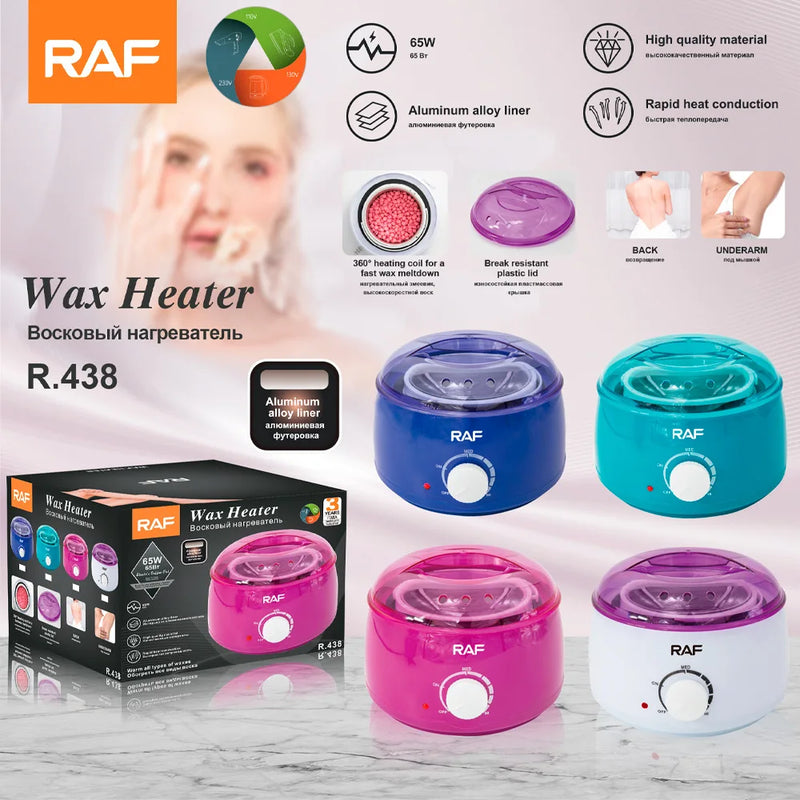 220V Household Wax Therapy Machine 65W Fast Wax Melter Hair Removal Beeswax Hard Wax Heater