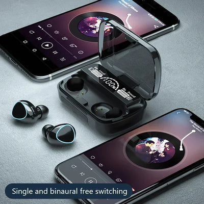 Wireless Earbuds M10 Bluetooth Earphones Handfree LED Dispay Headphones Bluetooth HiFi Stereo Music Waterproof Gaming Headset