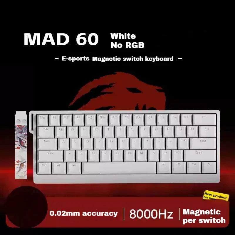 MADLIONS Mad60 Mad68 HE Mechanical Keyboard Wired 8k Polling Rate Magnetic Switch Customized Gaming Keyboard Pc Gamer Accessory