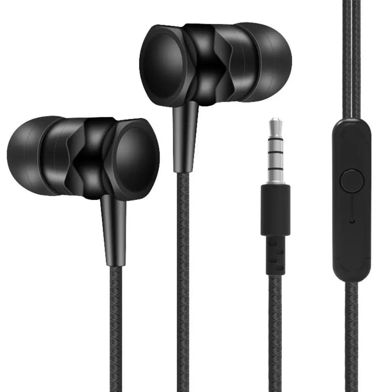 Portable 3.5mm In-ear Headphones in Ear Stereo Wired Headset High Definition Deep Bass InEar Microphone