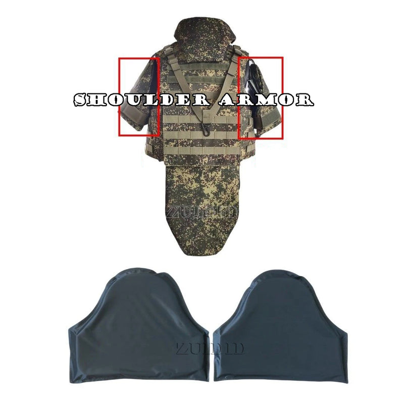 Fully Protective Soft Armor Panel  For Neck Throat Shoulder Waist Crotch NIJIIIA UHMWPE Body Armor Inserts Bulletproof Plate