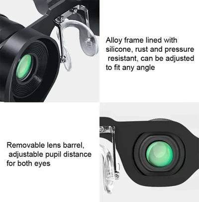 Night Vision Binoculars for Men and Women, Fishing Telescope Glasses, Zoom Magnifier for Hunting and Hiking, Outdoor Tool