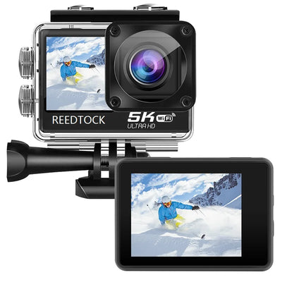 5K Action Camera 4K 60FPS 24MP 2.0 Touch LCD EIS Dual Screen WiFi Waterproof Remote Control 4X Sport Video Recorder