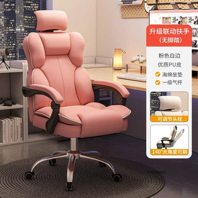 Nordic Comfortable Gaming Chair Game Mobile Swivel Recliner Gamer Chair Study Armchair Lounge Office Chairs Home Furnitures l