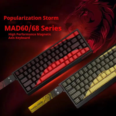 FGG Original MADLIONS Mad 60/68 HE E-sport Magnetic Switch Keyboard 0.02 RT 8K HZ Wired RGB Hot Swap 0.125ms Latency Customized