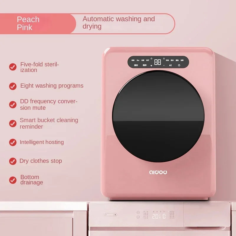 Mini Washing Machine Washing and Drying High Temperature Boiling and Washing Washer and Dryer Machine Underwear