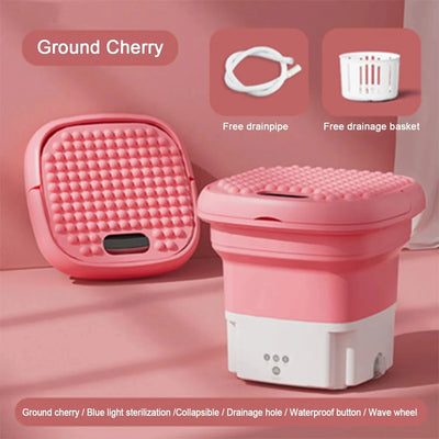 Multi-purpose Portable Washing Machine Foldable Mini Washing Machine 2.8L Washing Capacity 3 Modes Mini Washer  Daily Use