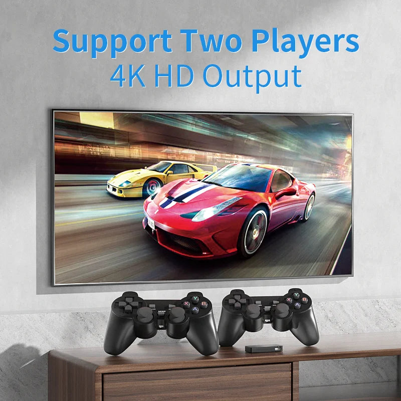 4K HD Video Game Console 2.4G Double Wireless Controller Game player M8 20000 Games 64GB Retro Games Boy Christmas Gifts