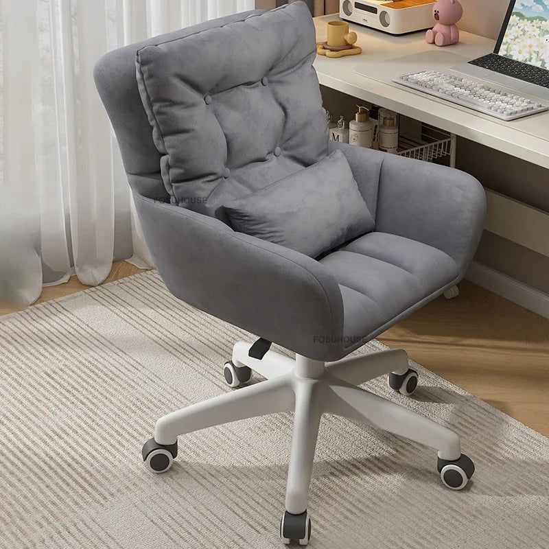 Luxury Backrest Office Chairs Lift Swivel Computer Chair Home Gaming Chair European Office Furniture Girls Bedroom Makeup Chair