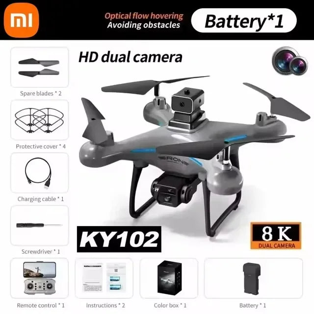 Xiaomi KY102 Drone 8K HD Dual-Camera Profesional Aerial Photography Obstacle Avoidance Optical Flow Aerial Four-Axis RC Drone