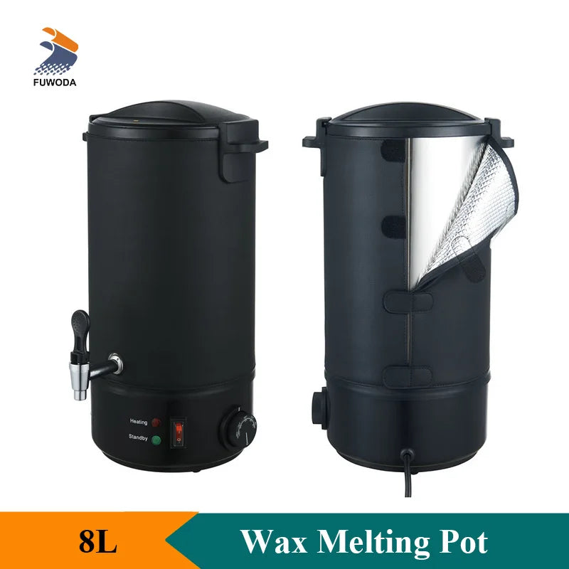 Portable Wax Melting Pot 8 Liters Non-stick Wax Heating Machine Melter Candle Making Shop Use Household