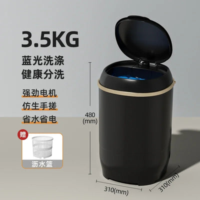 Household mini washing machine Small semi-automatic dormitory for infants, children, baby underwear and pantyhose