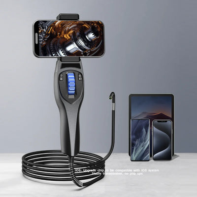 6.2MM Articulating Borescope 360° Two-Way Rotary Endoscope Camera HD 720P Car Inspection With 6 LED Lights For Engine Inspect