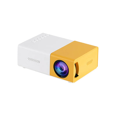 YG300 can be connected to mobile projector, mini portable high-definition Children's Projector ，suitable for home theater use