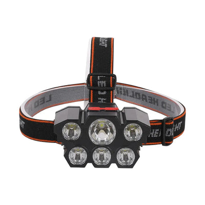 6/9/11 LED18650 Battery USB Rechargeable Portable Super Bright Flashlight Lantern  Outdoor Camping Headlight Fishing Headlamps