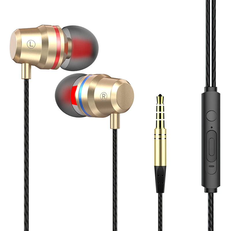 3.5mm Wired Earphone In Ear Headset Hifi Heavy Bass Earbuds Monitor Sports Headset Stereo Music Gaming Headphone With Microphone