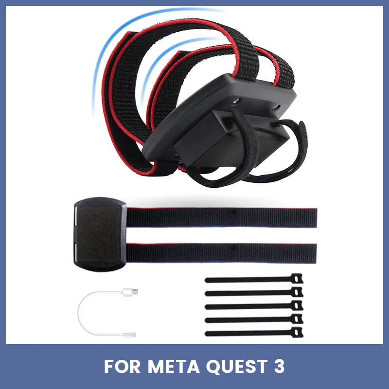 VR Power Battery Strap For Quest 2/Quest 3/Apple Vision Pro Adjustable Head Strap External Battery Fixed Bracket VR Accessories