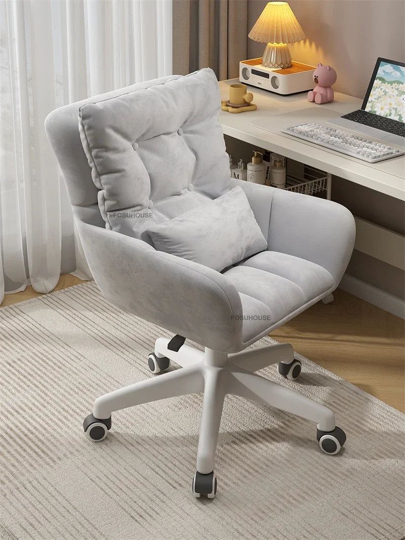 Luxury Backrest Office Chairs Lift Swivel Computer Chair Home Gaming Chair European Office Furniture Girls Bedroom Makeup Chair