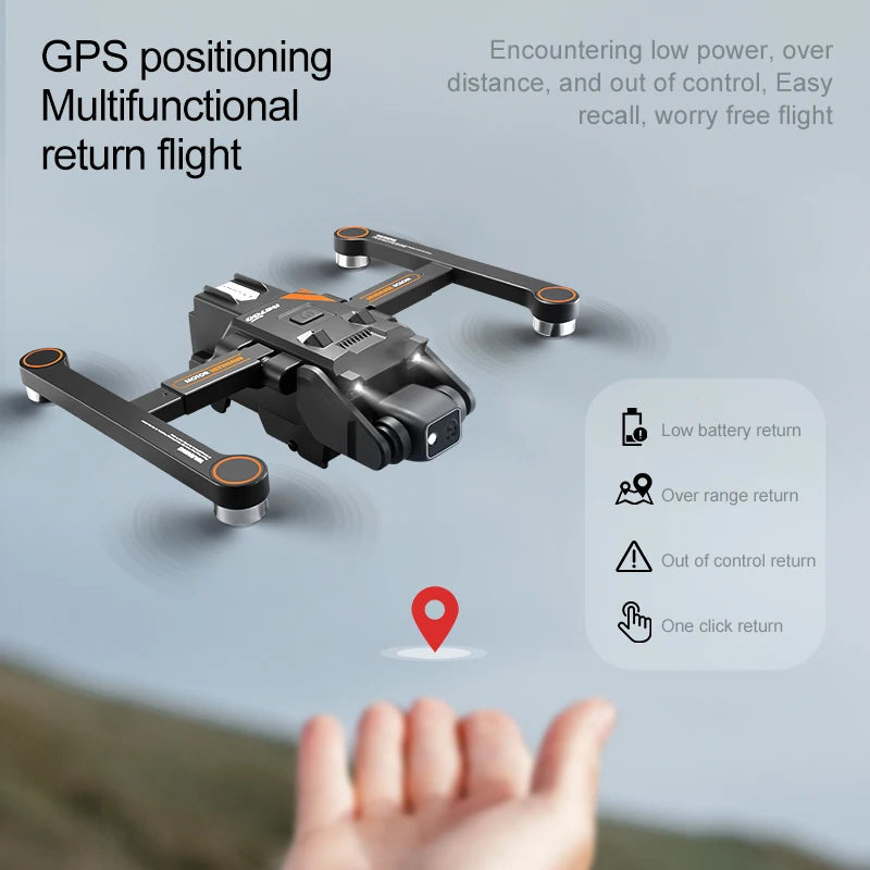 RG700 Pro Gps Rc Drone 4K Dual Quadcopter Wifi Fpv Drones with Camera Hd Aircraft Brushless Obstacle Avoidance Optical Flow Toys