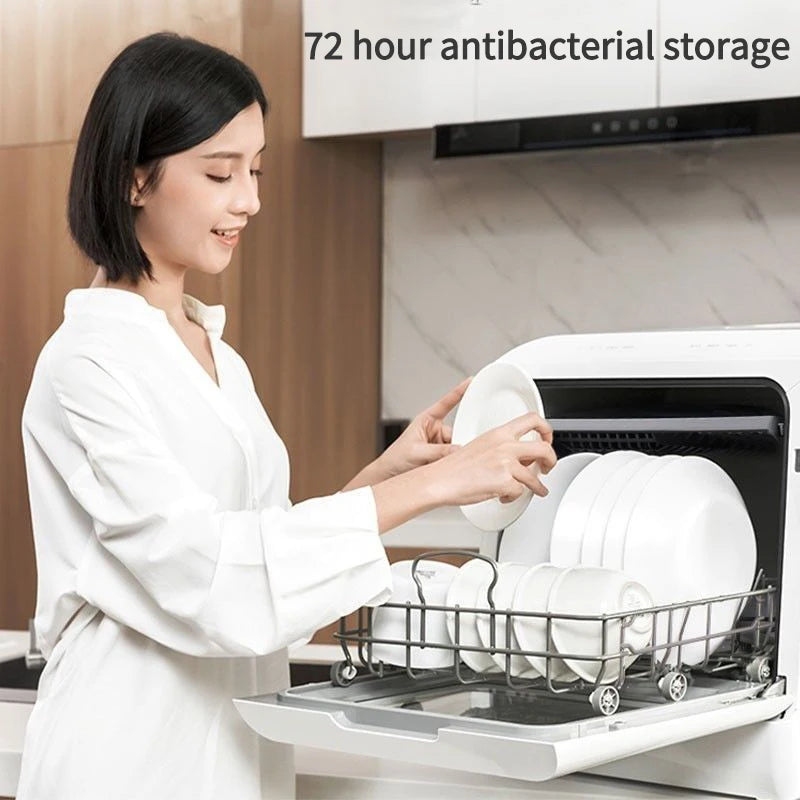 Table Dishwasher Automatic Intelligent Fruits And Vegetable Integrated Portable Dishwasher 220V 50Hz Without Installation 4 Sets