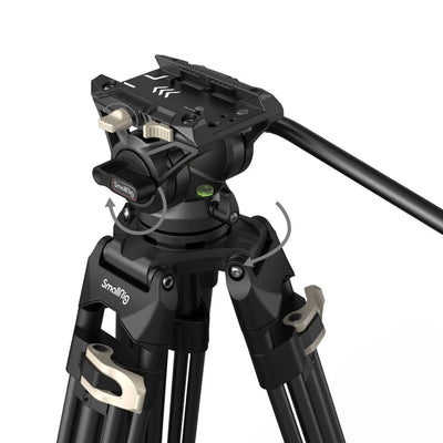 SmallRig Aluminum Alloy Heavy-Duty Fluid Head Tripod AD-01 for Camcorder/DSLR Camera Stand Professional Video Tripod 3751