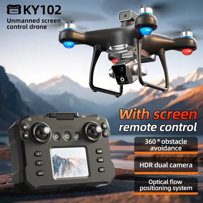 Xiaomi New KY102 Drone 8K HD Dual-Camera Aerial Photography Obstacle Avoidance Brushless Motor With Screen Remote Control Drone