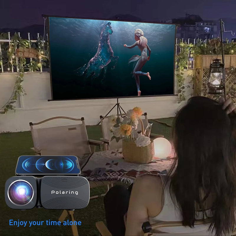 Polaring  A1Pro  Do Brazil 1080P Digital Projector  2.4&5G Wifi 13000 Lumens 250ANSI Cinema Game Outdoor Proyector