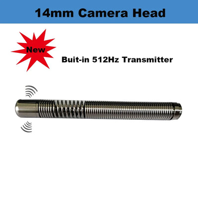 14mm Camera Head IP68 512Hz Built-inTransmitter 304 Waterproof Locator Pipe Sewer Drain Inspection Endoscope Camera,TIMOOK