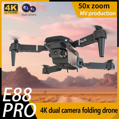 Cheap Price E88 Pro Drone Foldable Remote Control Drone With HD Dual Camera Height Hold Wifi RC Foldable Quadcopter Dron