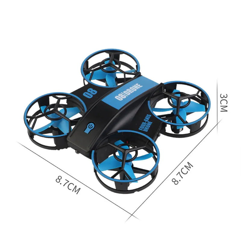 Auto Hovering Four-axis Aircraft Toys Mini Drone with Lights Four-axis Aircraft Toys RC Small Helicopter Quadcopter for Kids