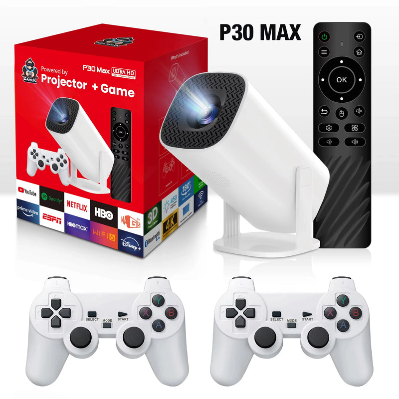 P30 Max Game Projector Mini FreeStyle Home Theater for Xiaomi IOS Android Phone 720P Outdoor 1080P 4K Supported