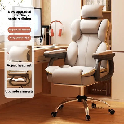 Comfortable Backrest Computer Chair Nordic Home Ergonomic Office Chairs Boss Sofa Chair Live Gaming Chair for Office Furniture