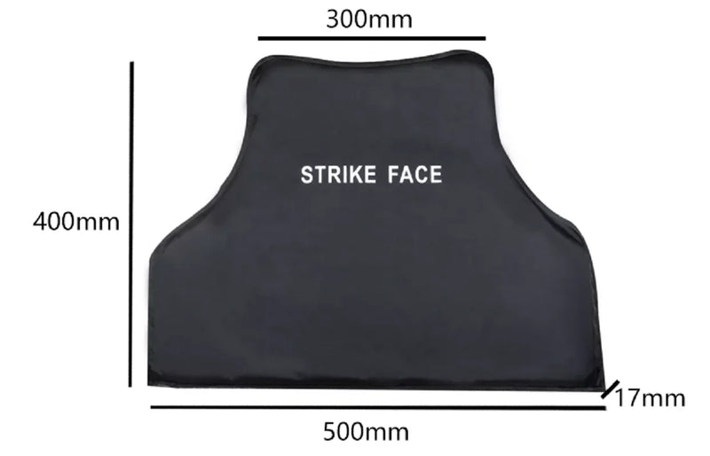 2 pieces front and back bulletproof plate NIJ IIIA 3A PE body protection soft plate used for tactical vest