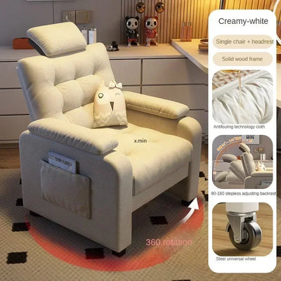 Lazy Computer Chair Home Office Back Sitting Comfortable Sofa Chair Furniture muebles Bedroom Internet Café Gaming Chair