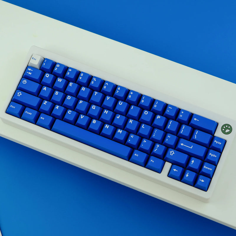 121 Keys Classic Blue Keyboard Keycaps Double Shot ABS Keycaps Cherry Profile for Gateron MX Switches Mechanical Gamer Keyboard