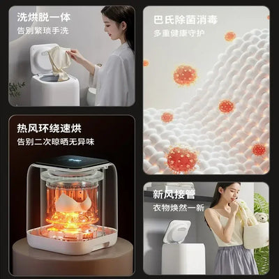 Underwear washing machine automatic mini small special socks washing artifact high temperature cooking and washing portable