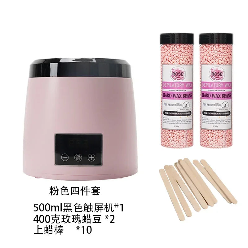 110V/220V Multi-Functional Wax Melter with Digital Display and Non-Stick Pot - Perfect for Hair Removal and Candle Making